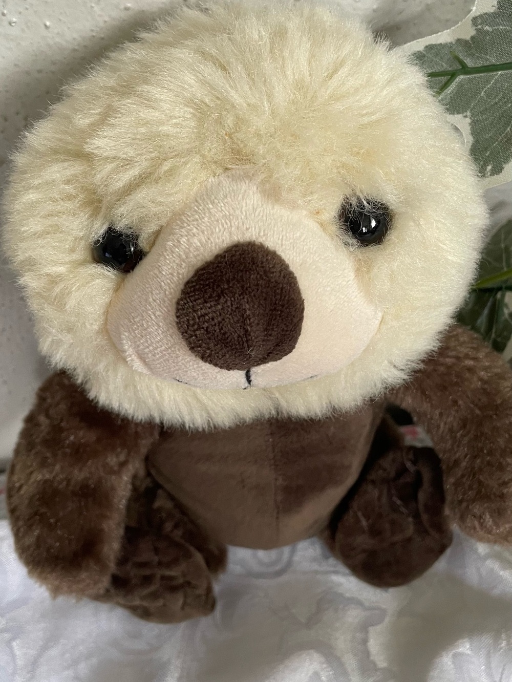 The Petting Zoo Sea Otter Plush 9” Brown Cream Stuffed Animal